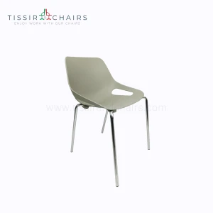 Chaise Q5 en 4 pieds métal chromé - Assise polypropylène